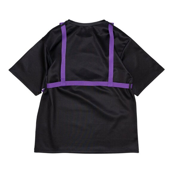 ACDC RAG - Error Code Cyberpunk Tech Oversized Black Purple Tee - Picture 2 of 9